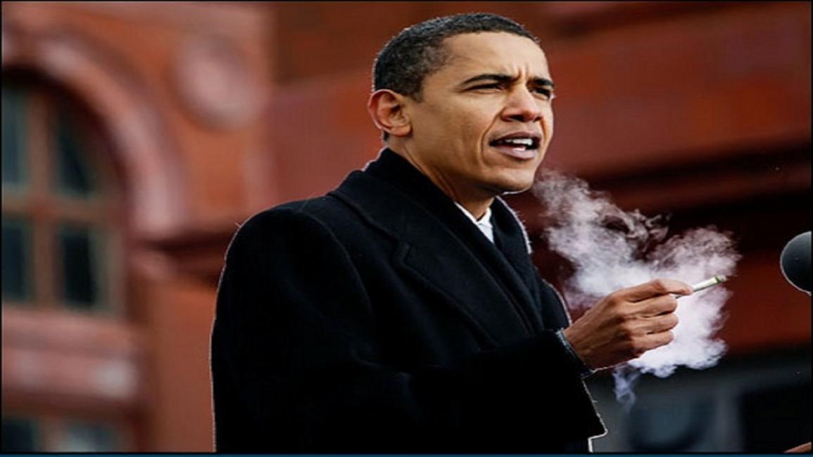 أوباما يدخن