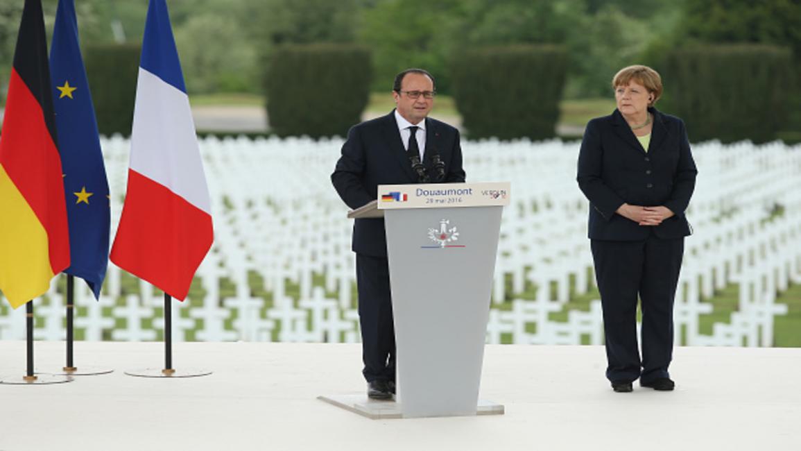 فرنسا-سياسة-هولاند وميركل يريدان حماية أوروبا-29-05-2016