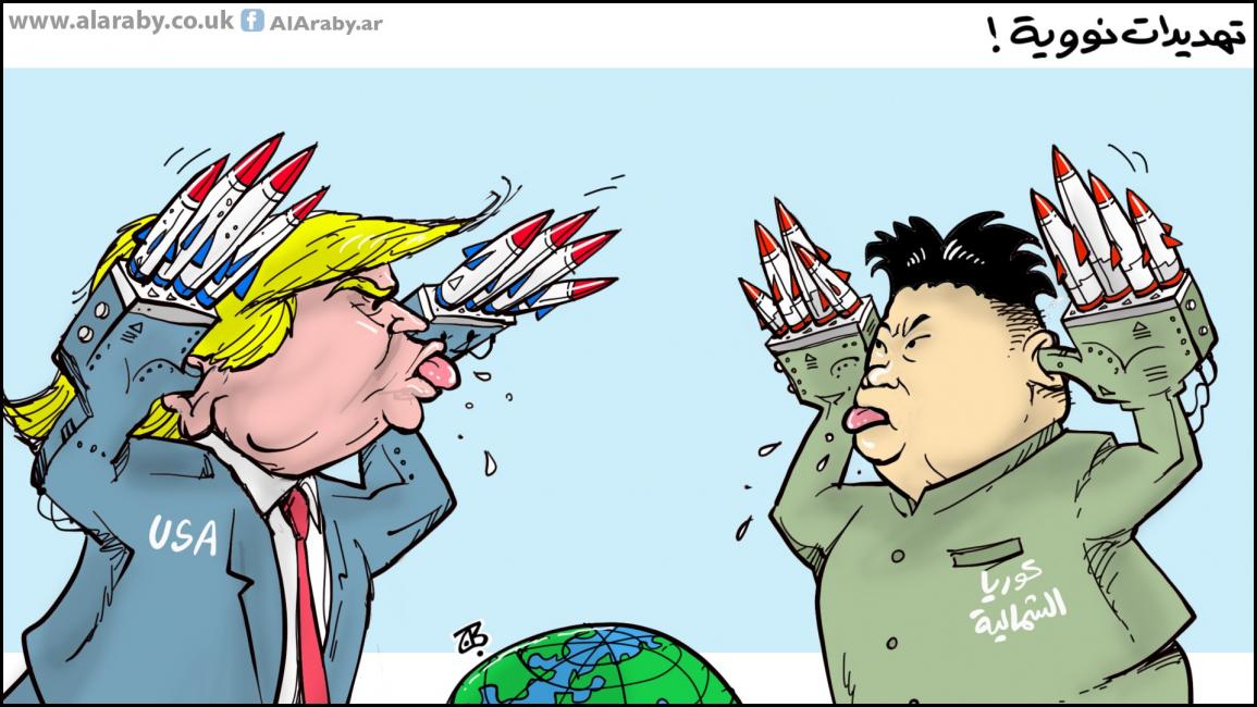 كاريكاتير تهديدات نووية / حجاج