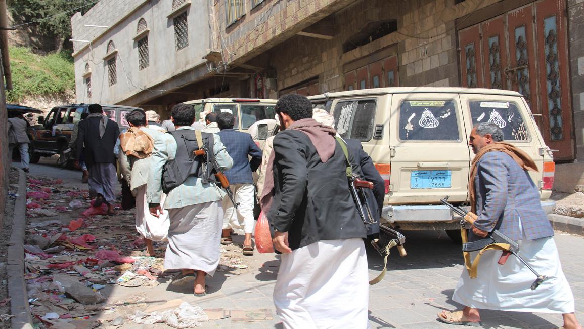 أنصار الحوثي في محافظة إب (الأناضول)