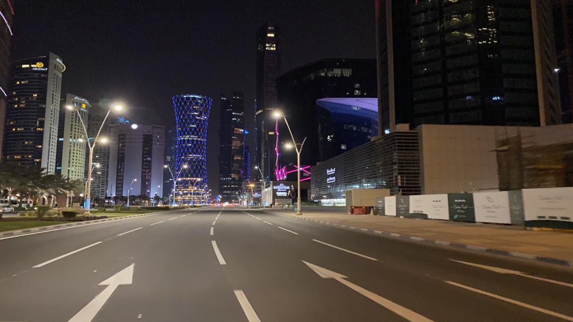 شوارع الدوحة خالية لمواجهة تفشي كورونا (Getty)