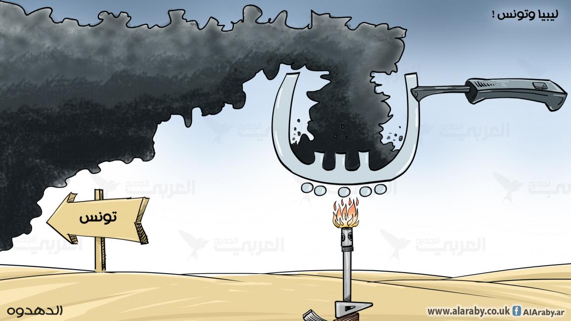 كاريكاتير ليبيا و تونس / الدهدوه