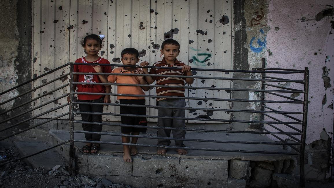 أطفال في قطاع غزة (باسيفيك برس)