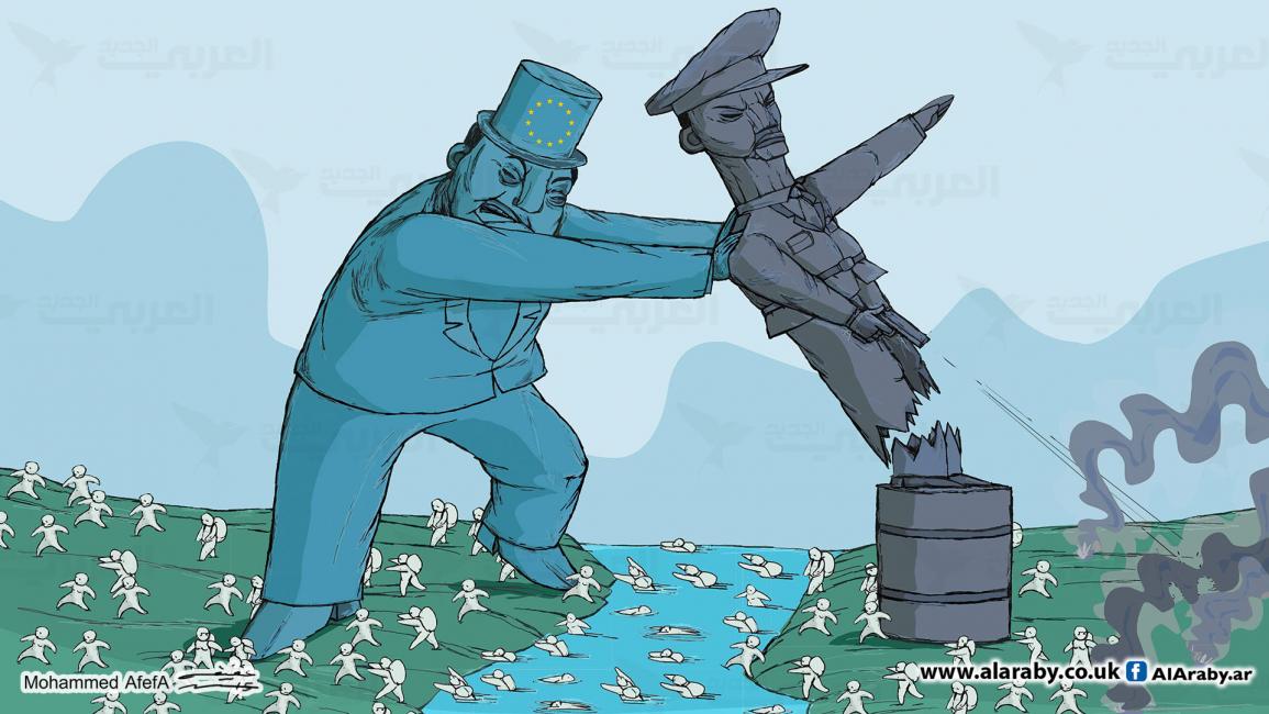 كاريكاتير الهجرة / ابو عفيفة