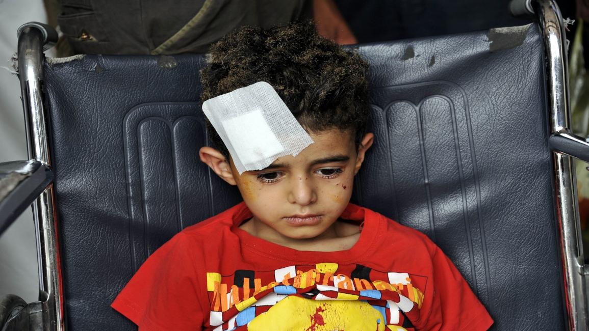 طفل يمني أصيب أخيراً في صنعاء (الأناضول)