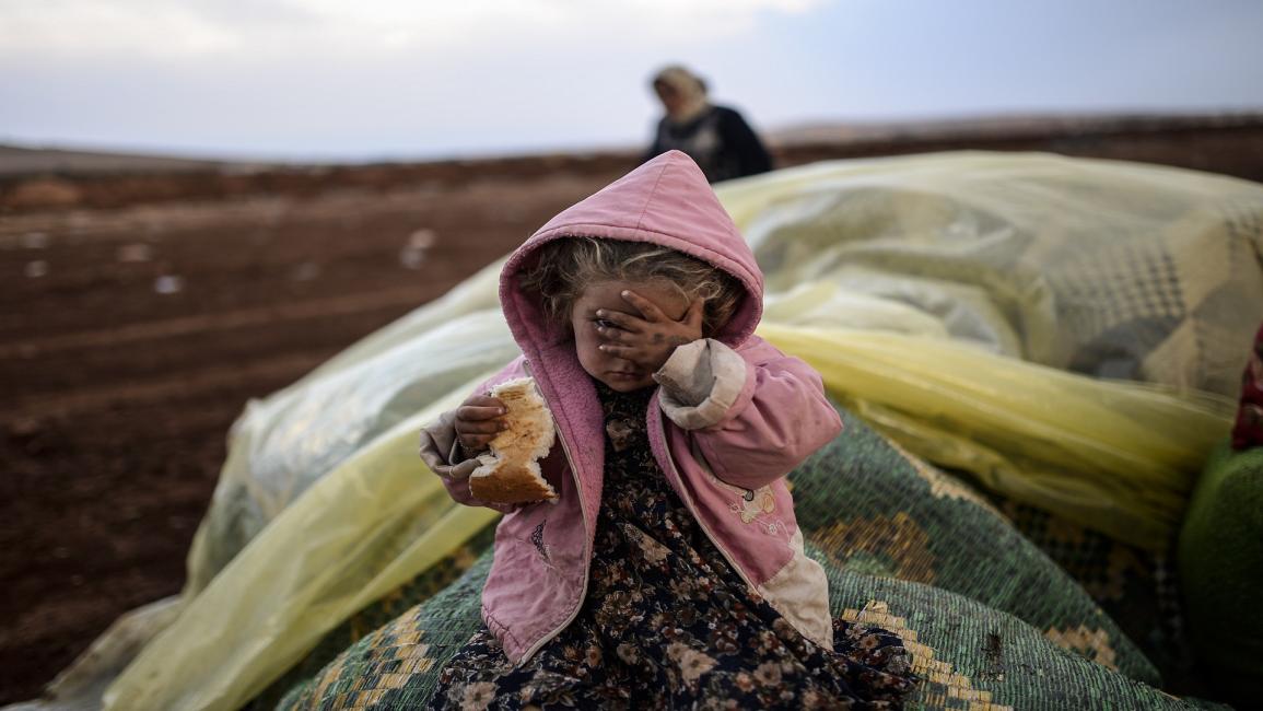 طفلة سورية نازحة (فرانس برس)