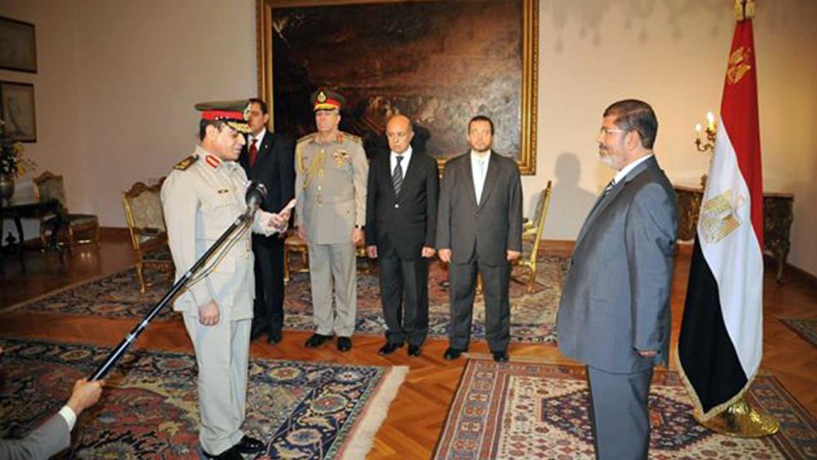 الدكتور محمد مرسي و عبد الفتاح السيسي