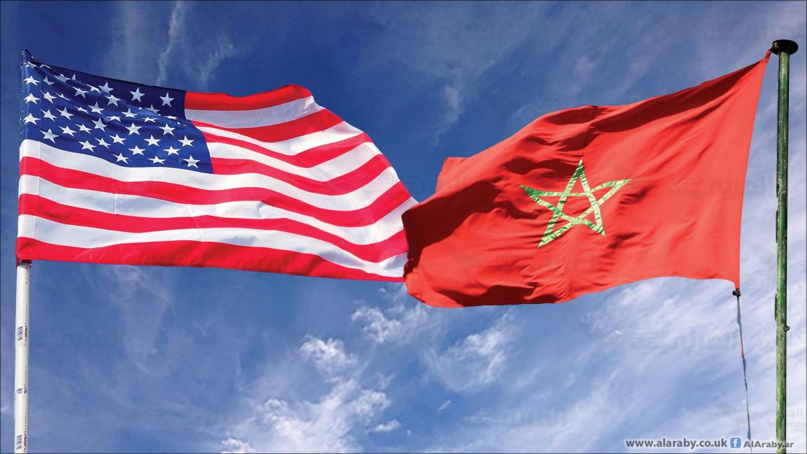 العلمين الأميركي والمغربي