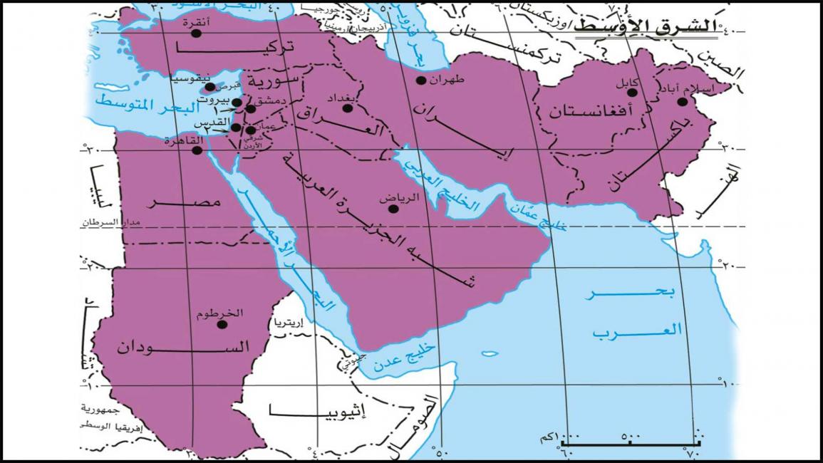 خريطة الشرق الأوسط