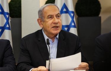 رئيس وزراء الإسرائيلي بنيامين نتنياهو (رونين زفولون/ فرانس برس)