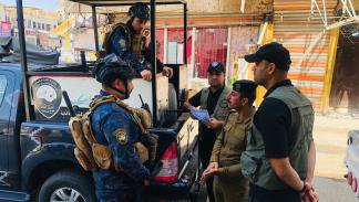 صور نشرتها وزارة الداخلية العراقية عن مكافحة الجريمة المنظمة في العراق في بغداد - 8 مايو 2024 (إكس)