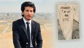 أحمد طالب الجبوري يهد لوحة الأمير الوالد على مساحة 22 ألف متر مربع لقطر