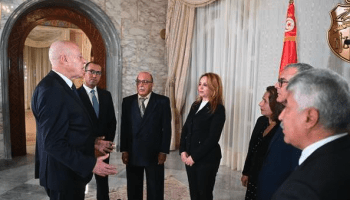 الرئيس قيس سعيد وأعضاء الحكومة التونسية الجدد (بوابة الحكومة التونسية)