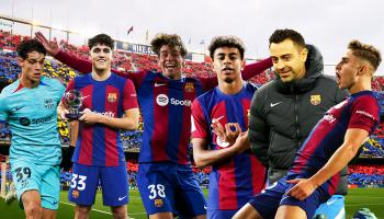 تشافي ترك ثروة من اللاعبين الشباب في برشلونة (العربي الجديد/Getty)