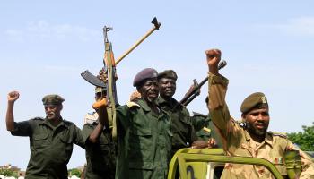 عام من حرب السودان قوات من الجيش في القضارف، أغسطس الماضي (فرانس برس)