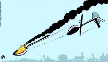 كاريكاتير استهداف منظمة المطبخ العالمي في غزة / حجاج