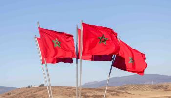 علم المغرب في طنجة