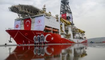سفينة يافوز التركية الناشطة في البحر المتوسّط (فرانس برس)