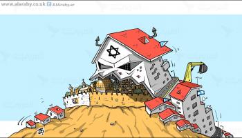 كاريكاتير الاستيطان في القدس / حجاج