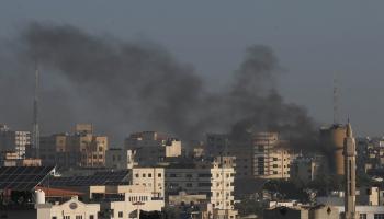 قصف إسرائيلي على عزة-سياسة-أشرف أمرا/الأناضول