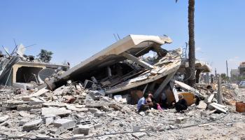 منازل غزة المدمرة
