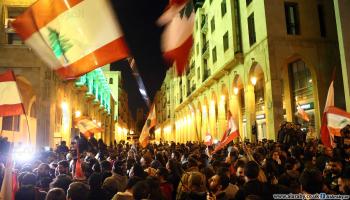 احتجاجات أمام البرلمان اللبناني-سياسة-حسين بيضون