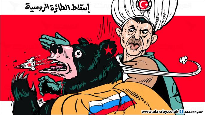 كاريكاتير اسقاط الطائرة الروسية / حجاج