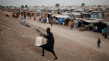 مخيم نازحين في جنوب السودان - 29 نوفمبر 2023 (لوك دريي/ Getty)