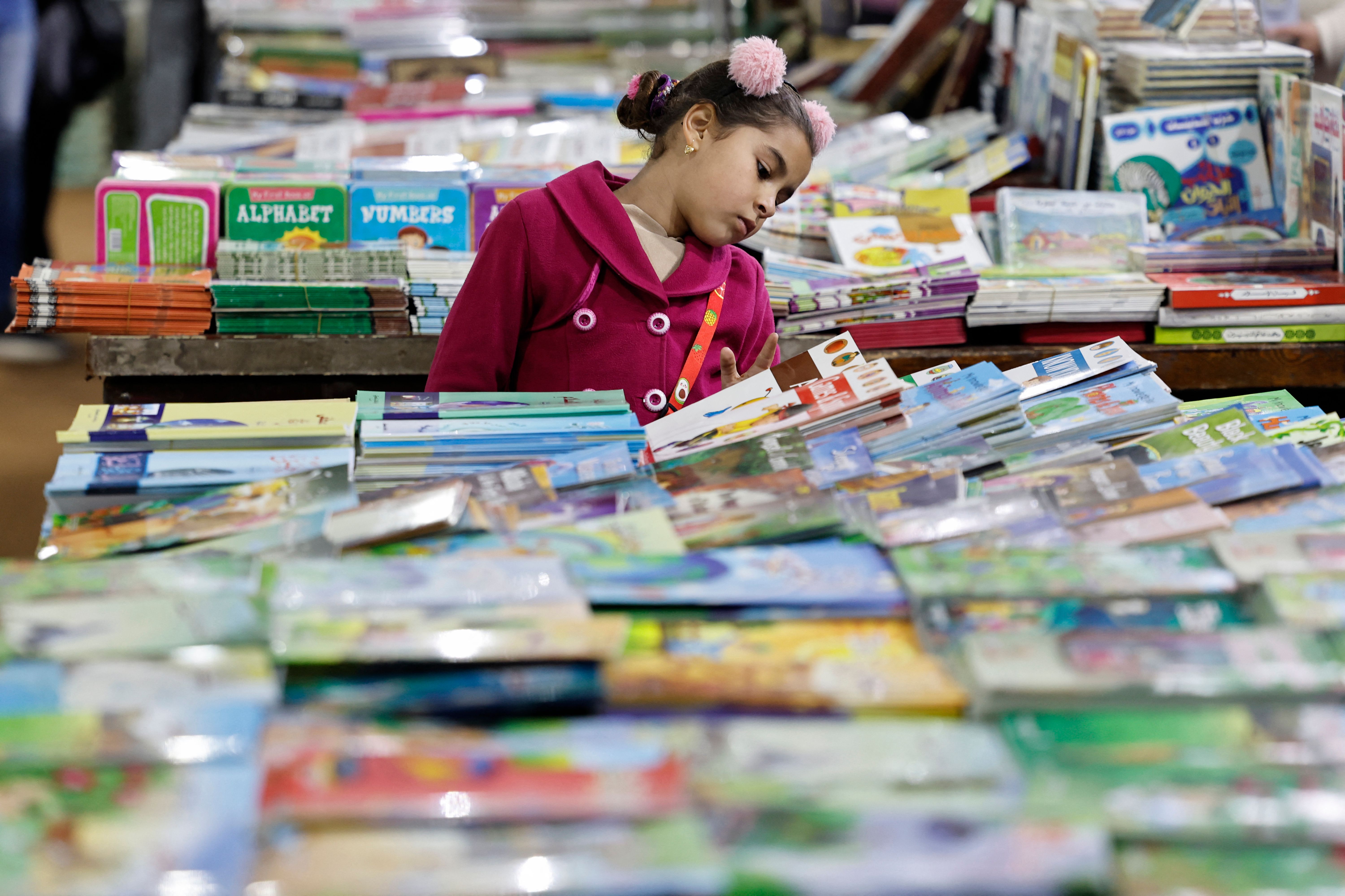 الكتب التعليمية باتت أحد هموم الأسر المصرية (خالد دسوقي/فرانس برس)