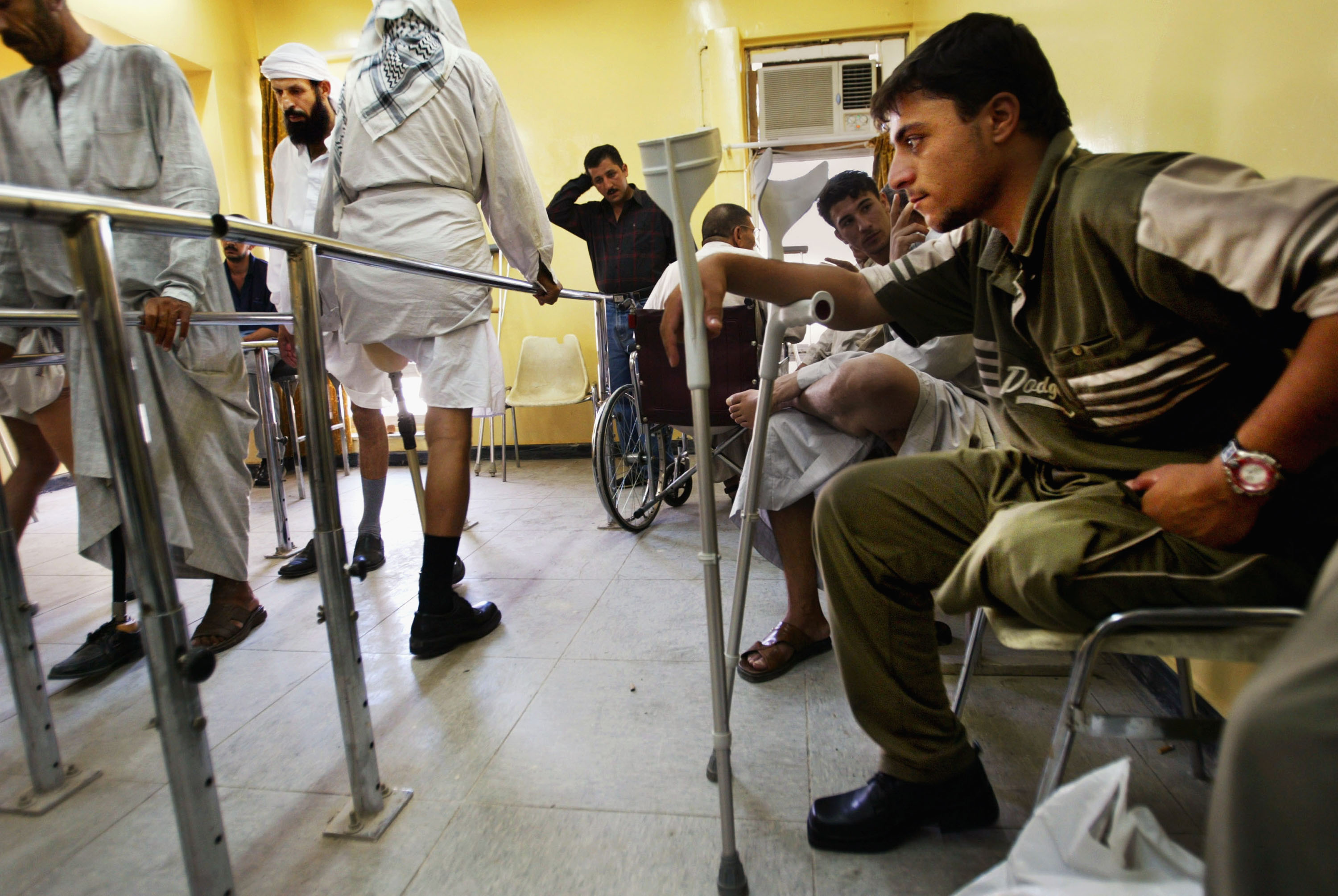 مراكز رعاية المعوقين محدودة في العراق (أدري ساليدو/Getty)