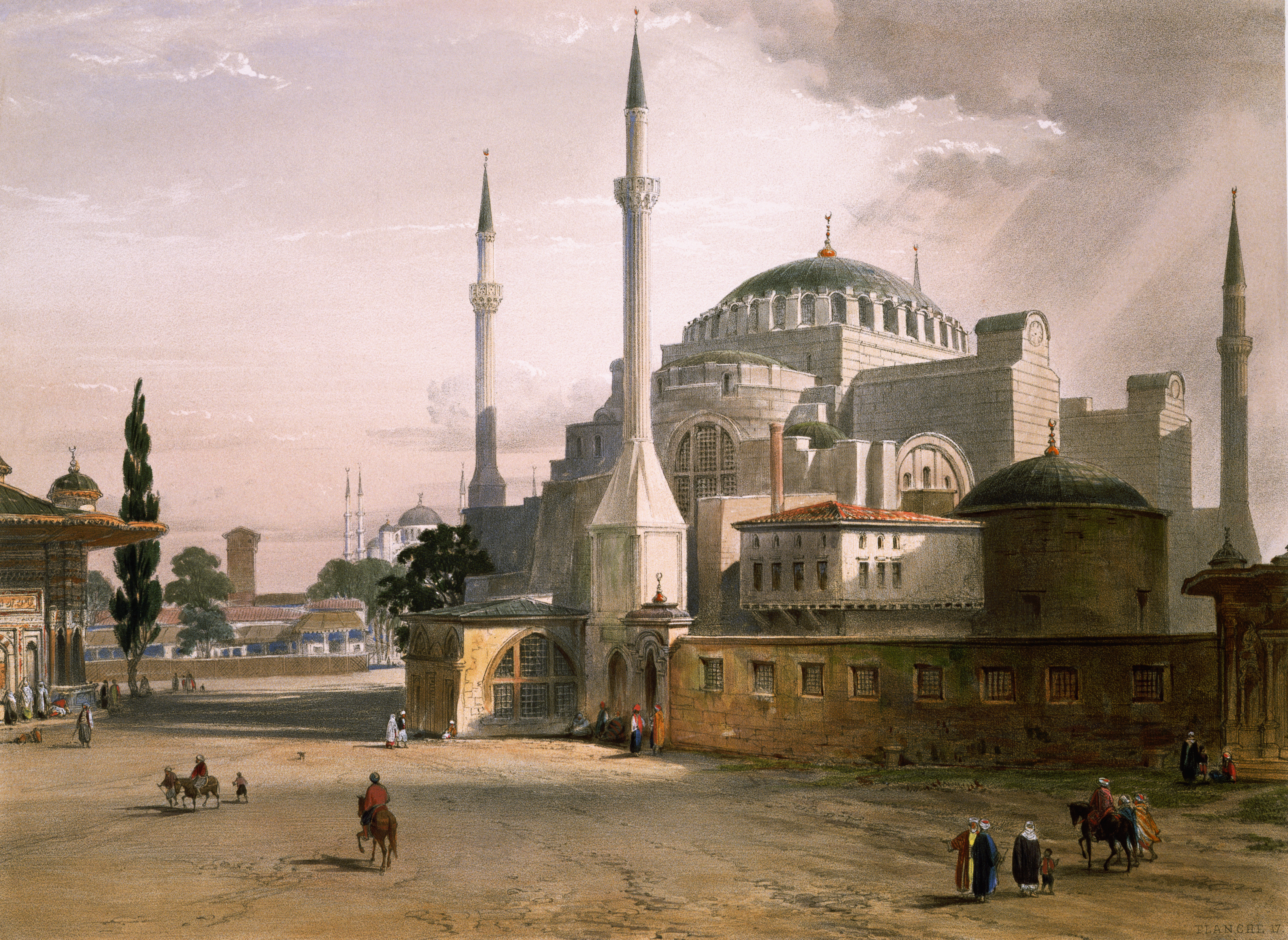Восток в 10 веке. Храм Святой Софии в Константинополе 19 век. Византия Константинополь Стамбул.