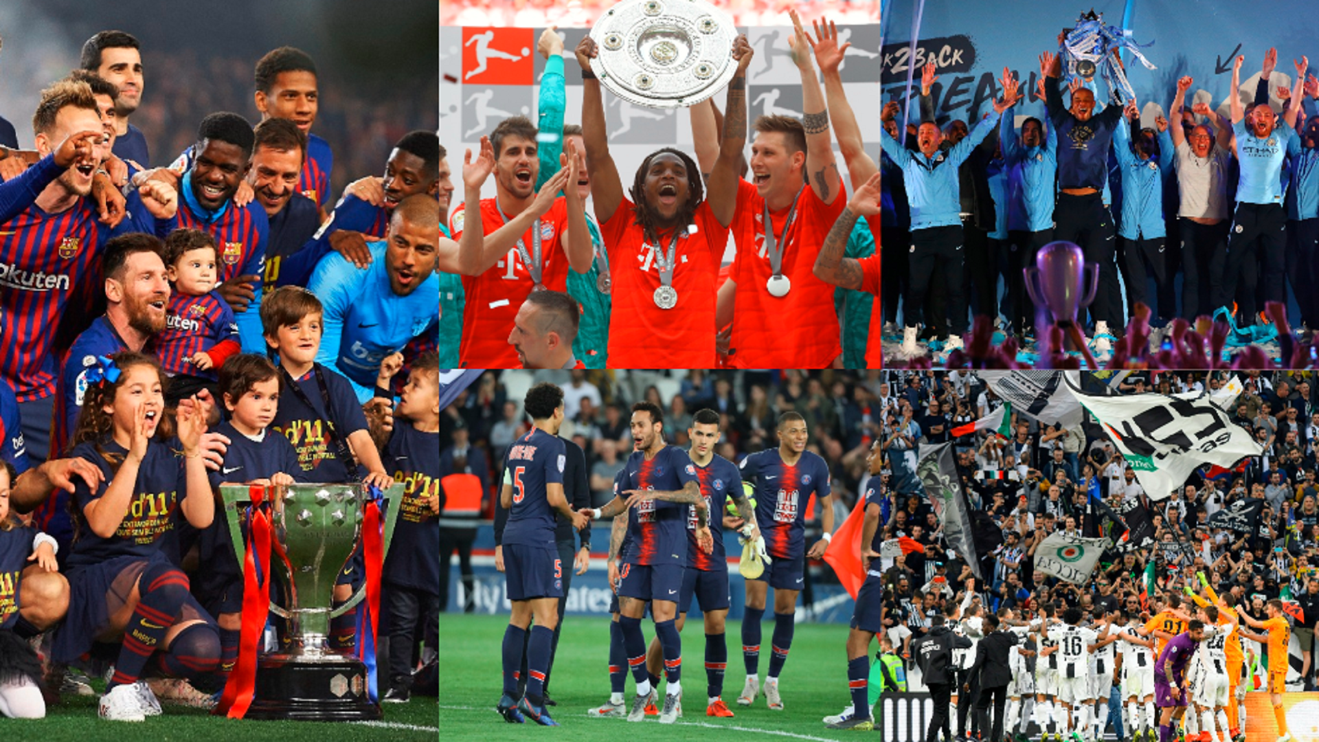 ختام الموسم أبطال الدوريات الأوروبية الكبرى يكتبون التاريخ