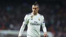 MADRID, SPAIN - MARCH 05: Gareth Bale of Real Madrid looks on during the UEFA Champions League Round of 16 Second Leg match between Real Madrid and Ajax at Bernabeu on March 05, 2019 in Madrid, Spain. (Photo by Denis Doyle/Getty Images)	