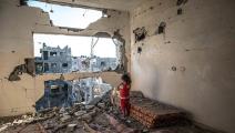 الحرب الإسرائيلية على غزة تخلف دماراً غير مسبوق (Getty)