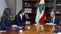 المبعوث الأميركي لحلّ خلاف ترسيم الحدود بين لبنان وإسرائيل يلتقي الرئيس اللبناني (الأناضول)