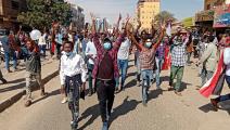 محتجون بالسودان يطالبون بإنهاء الانقلاب العسكري (فرانس برس)