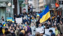 تظاهرة في سلوفينيا رفضاً للحرب الروسية على أوكرانيا-Getty