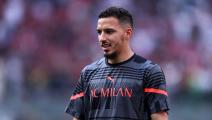 Getty-Ismael Bennacer of Ac Milan  during warm up before the Serie...