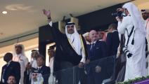 سياسة/أمير قطر في افتتاح المونديال/(كريم جعفر/فرانس برس)