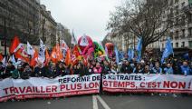 إضراب واحتجاجات في فرنسا يناير 2023 (الأناضول)