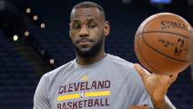 Getty-LeBron James prepares for Game 2 during a Cleveland Cavaliers practi