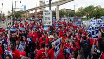 إضراب عمال قطاع السيارات الأميركي (فرانس برس)