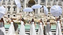 تظاهرة للزواج في إيطاليا (باريس سيخين/ الأناضول)
