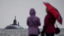 الغواصة النووية الروسية "أكولا" التابعة للأسطول الشمالي (Getty)