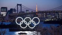 TOKYO, JAPAN - MARCH 25: A boat sails past the Tokyo 2020 Olympic Rings on March 25, 2020 in Tokyo, Japan. Following yesterdays announcement that the Tokyo 2020 Olympics will be postponed to 2021 because of the ongoing Covid-19 coronavirus pandemic, IOC officials have said they hope to confirm a new Olympics date as soon as possible. (Photo by Carl Court/Getty Images)