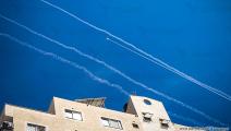 صواريخ تجريبية تجاه بحر غزة(ضياء خليل)