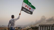 العلم السوري تجاه تل أبيض ورأس العين 2019