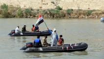 شرطة عراقية في نهر دجلة- الأناضول