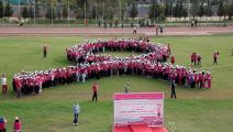 حملة للتوعية بسرطان الثدي في الجزائر (بشير رمزي/ الأناضول)