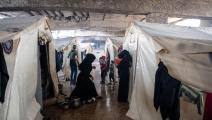 مخيم للاجئين في إدلب (براك كارا/ Getty)